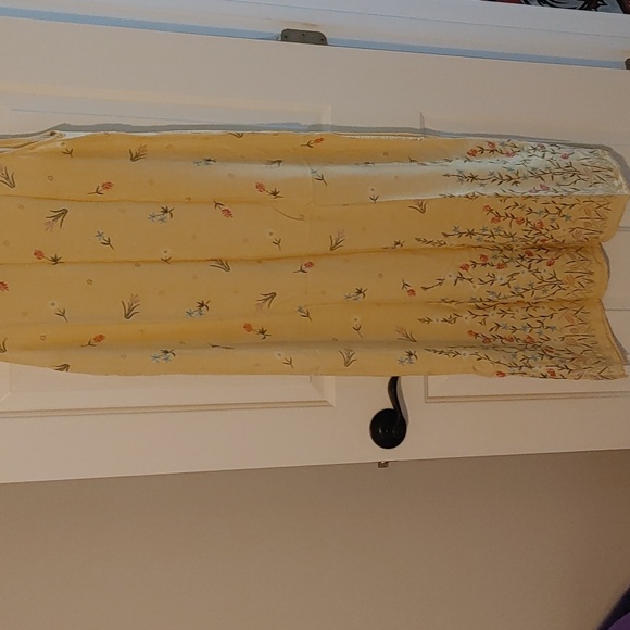 Vintage Floral Yellow Sundress Dress *Flawed Cardigan* Y2K (See Measurements) 90 - Picture 6 of 12